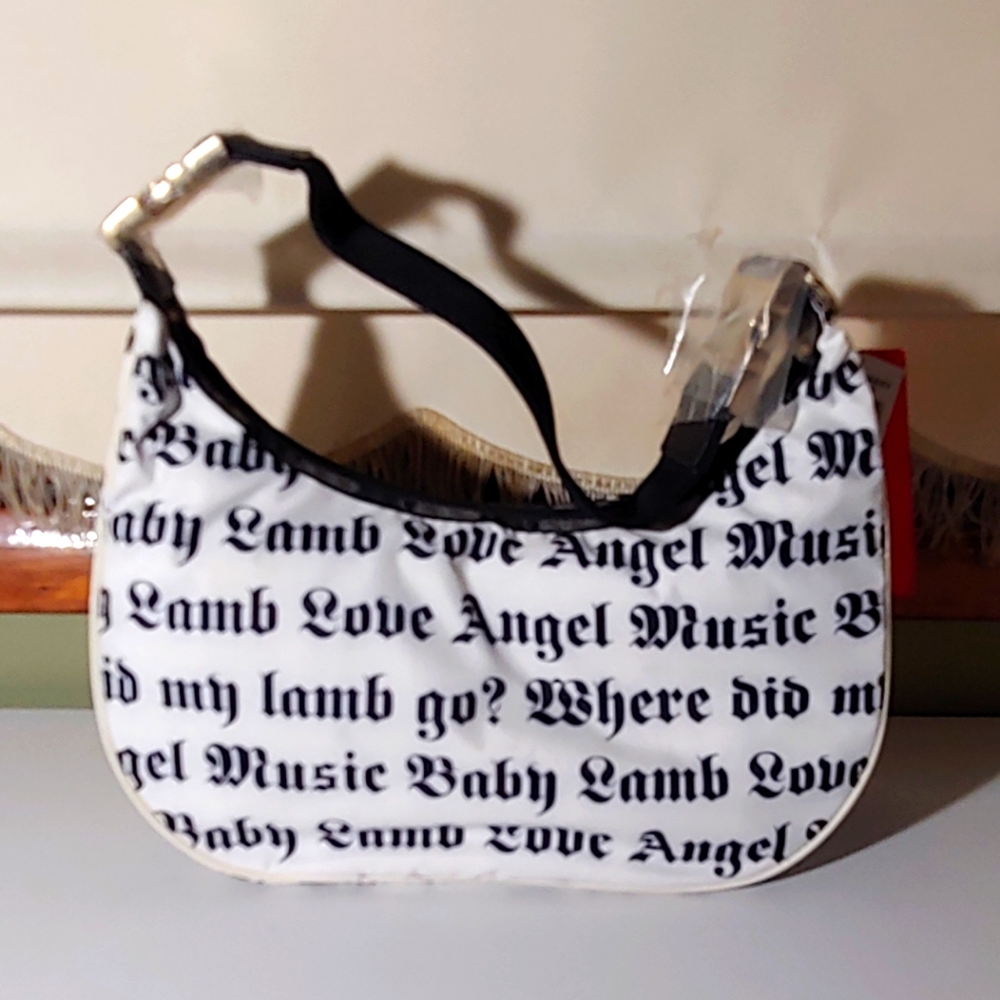 NEW Lesportsac Gwen Stefani 2nd Ed. White large Hella Hobo bag purse L A M B - Picture 2 of 9